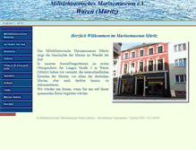 Tablet Screenshot of marinemuseum-mueritz.de